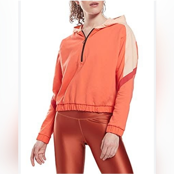 🔥Core 10 by Reebok Women's Oversized French Terry Quarter-Zip Hoodie 🔥NWOT🔥 - Picture 4 of 7